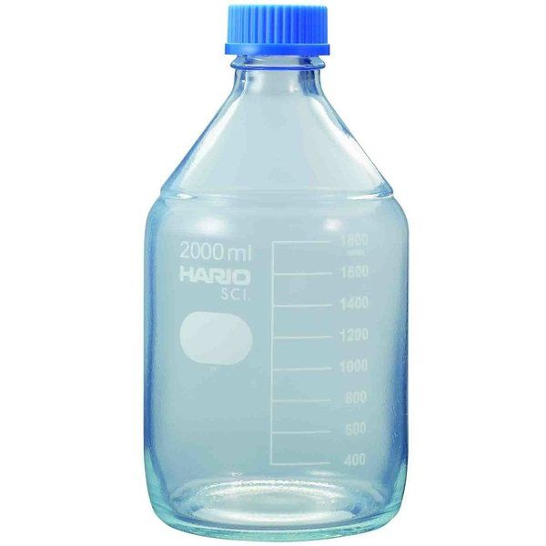 HARIO コーティングねじ口瓶 2，000mL 1箱(10個入) NBOC-2L-SCI 1箱(10個) 67-8100-99（直送品）