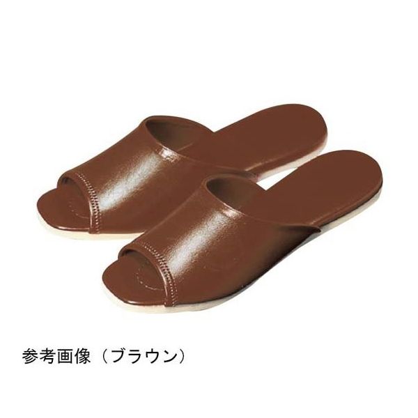 アズワン 前開きスリッパ ジャスパ ベージュ 67-8164-41 1足（直送品）