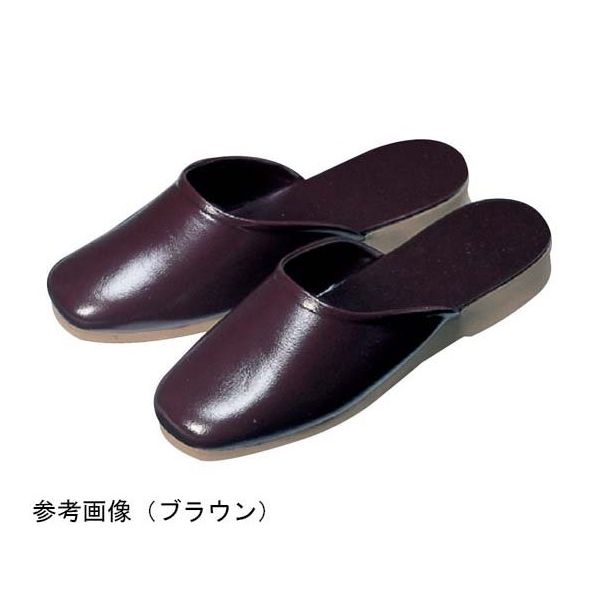 アズワン 前閉じスリッパ ジャスパ ブラウン 67-8164-42 1足（直送品）