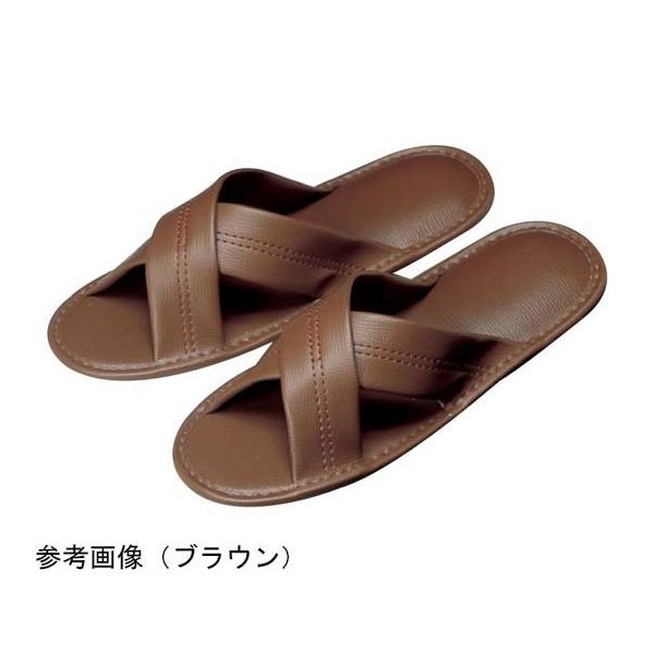 アズワン Xバンドスリッパ ジャスパ ブラウン 67-8164-44 1足（直送品）