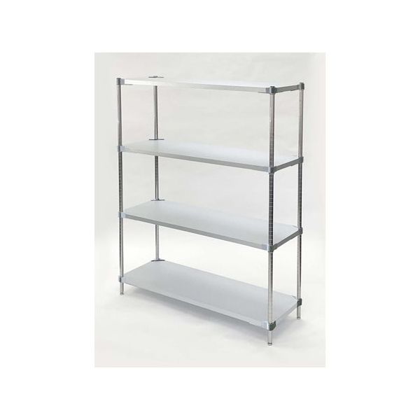 PROFACE グレートソリッドガルバシェルフ4段セット 幅91×奥行35×高さ150cm 67-8167-74 1セット(2梱包)（直送品）