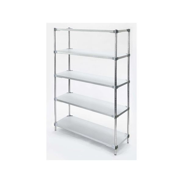 PROFACE グレートソリッドガルバシェルフ5段セット 幅91×奥行35×高さ182cm 67-8167-77 1セット(2梱包)（直送品）