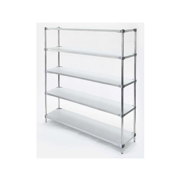 PROFACE グレートソリッドガルバシェルフ5段セット 幅121×奥行35×高さ182cm 67-8167-78 1セット(2梱包)（直送品）