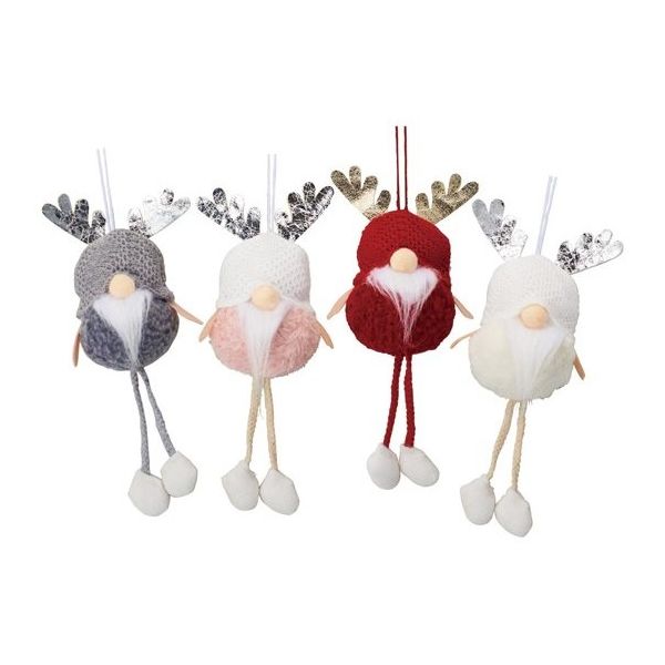 アズワン トムテオーナメント 北欧風足ブラ 4個セット 67-8938-51 1セット(4個)（直送品）