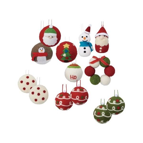 アズワン ウールオーナメントセット 13個 67-8938-56 1セット(13個)（直送品）