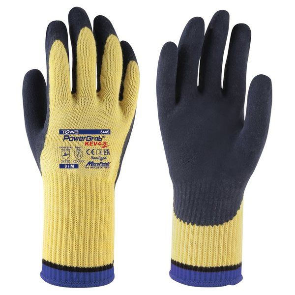 東和コーポレーション 耐切創手袋 PowerGrab KEV4ーS M 1袋(12双入) 344S-M 1袋(12双) 67-8771-18（直送品）