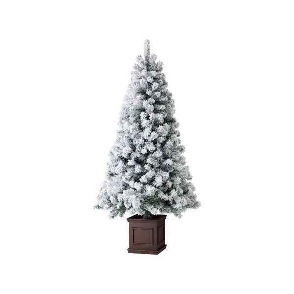 アズワン スクエアベースクリスマスツリー スノー 高さ180cm 67-8937-82 1本（直送品）