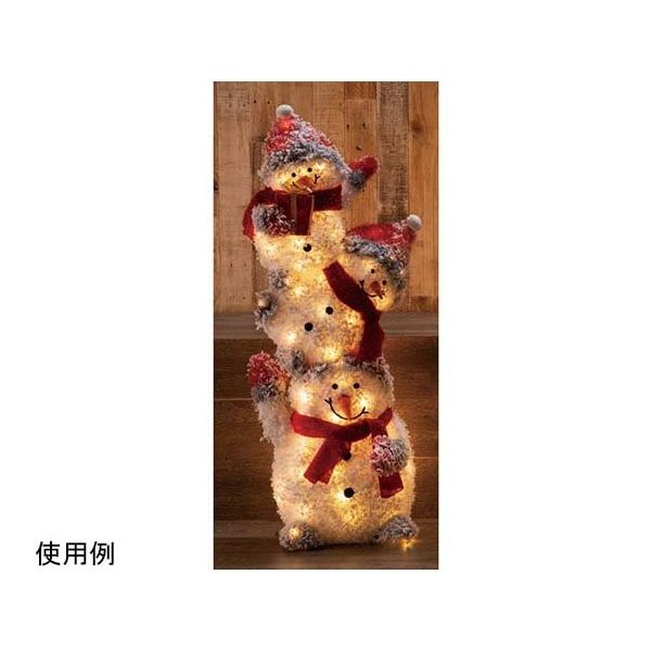 アズワン 【クリスマス飾り】LEDファブリック スノーマンフレンズ 置物 105cm 67-8942-92 1個（直送品）