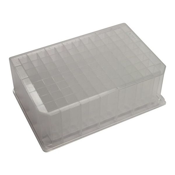 CRS ピュアパス ガラスコートPP 96ウェルプレート 2000μL 角型 10個入 455006 1セット(10個)（直送品）