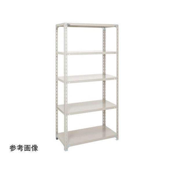 アズワン 軽量ラック 積載荷重 120kg/段 開放型 天地4段 アイボリー 67-9246-26 1台（直送品）