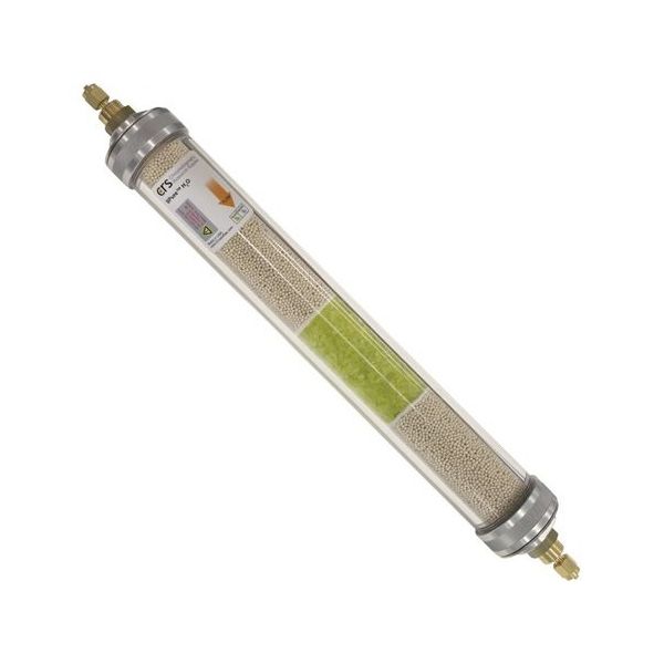 CRSガス精製フィルター SPure(TM)(インジケータ搭載) H?O 400cc 真鍮1/8" 202238XL-B 1本（直送品）