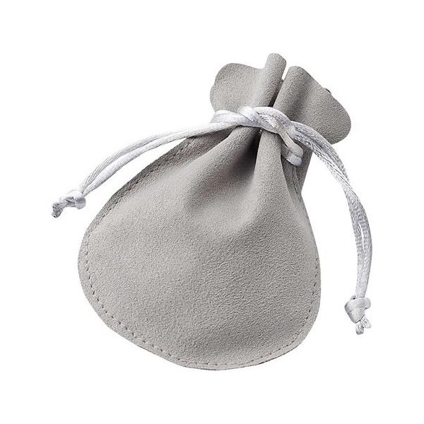 アズワン ジュエリーポーチ ラウンド グレー 20枚 68-0316-81 1セット(20枚)（直送品）