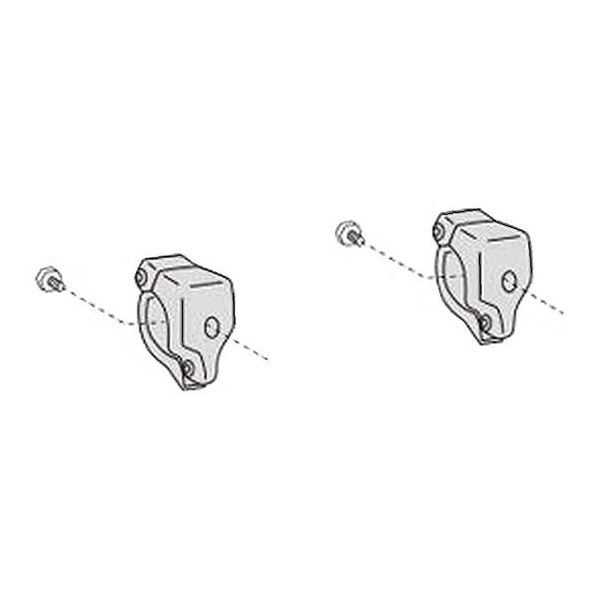 アズワン 赤外線センサ音声案内機用オプション品 単管取付専用クランプ 2個入 68-0320-21 1セット(2個)（直送品）