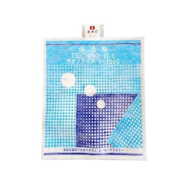 三重化学工業 保冷剤 テクノアイス Fー1000(不織布)1000枚入 186 1ケース(1000枚) 68-0448-15（直送品）