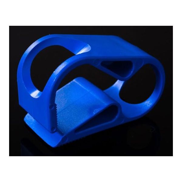 アイシス カラフルラチェット式チューブクランプ L ポリエステル 青 10個入 68-0501-19 1袋(10個)（直送品）