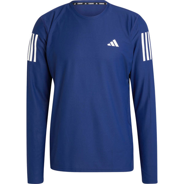 adidas(アディダス) 陸上 ランニングTシャツ オウン ザ ラン 長袖Tシャツ J/L ダークブルー IKM72 1セット（1着）（直送品）