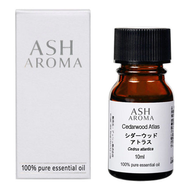 ASH AROMA シダーウッド アトラス 10ml箱 エッセンシャルオイル（直送品）