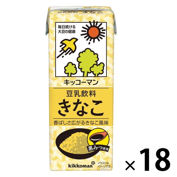 キッコーマン 豆乳飲料 きなこ 200ml 1箱（18本入）