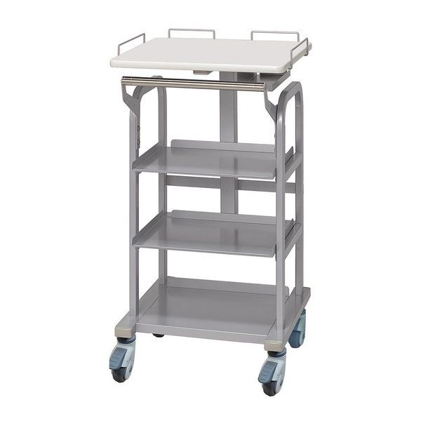 ナカキン 電子カルテカート(テーブル昇降式) DCT-90S-W 1台 63-8463-26（直送品）