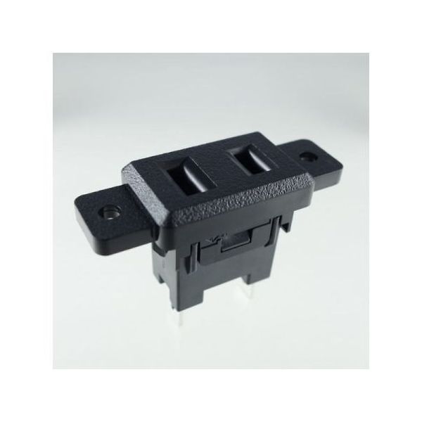 サトーパーツ パネル取付ACソケット(黒) S-250-B 1個 64-5853-40（直送品）