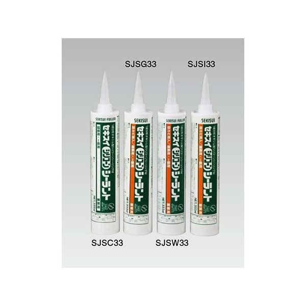 積水フーラー シリコーンシーラント 建築用・一般用 クリアー SJSC33 1本 64-0722-14（直送品）
