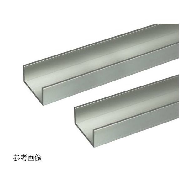 ハイロジック アルミチャンネル 2m 1.5×24×10mm シルバー 2本組 62-4882-58 1組(2本)（直送品）