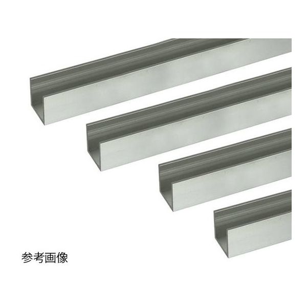ハイロジック アルミチャンネル 1m 2.0×15×15mm シルバー 4本組 62-4878-69 1組(4本)（直送品）