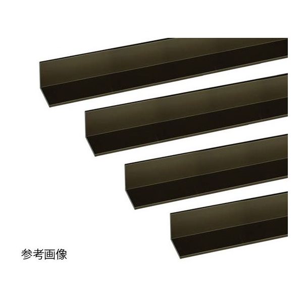 ハイロジック アルミアングル 1m 1.2×10×10mm ブロンズ 4本組 62-4875-89 1組(4本)（直送品）