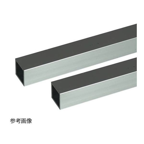 ハイロジック アルミ角パイプ 2m 1.0×10×10mm シルバー 2本組 62-4880-68 1組(2本)（直送品）