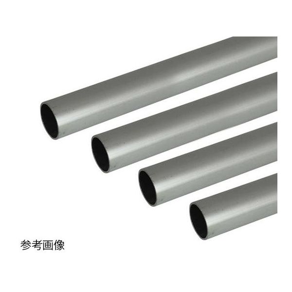 ハイロジック アルミ丸パイプ 1m 1.0×25mm シルバー 4本組 62-4879-09 1組(4本)（直送品）