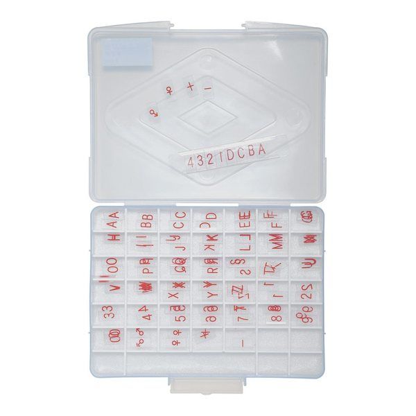 フレア バラマーク 直接用英数字セット 66-0017-48 1セット（直送品）