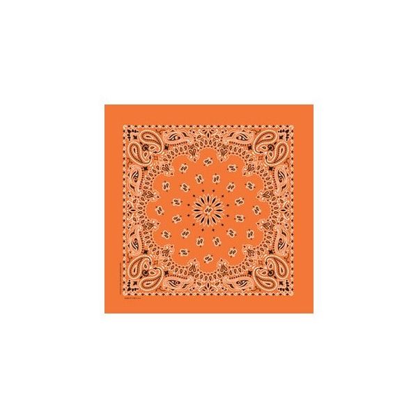 飯塚カンパニー バンダナ CPー63 オレンジ KY6000CP63 1枚 62-7041-44（直送品）