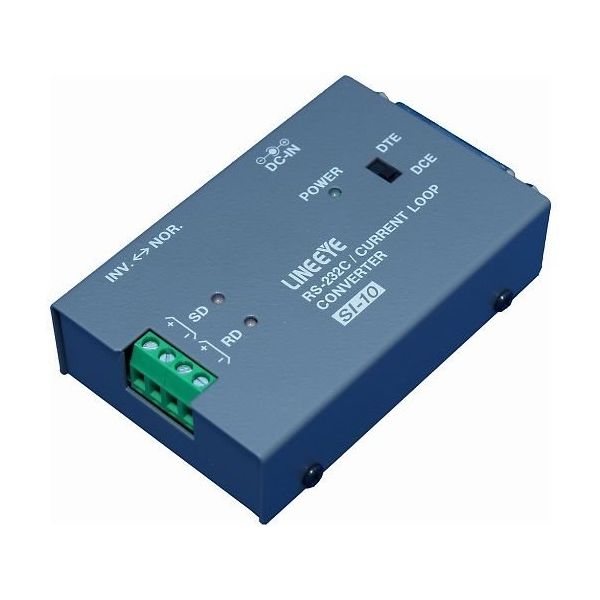 ラインアイ インターフェースコンバータ RSー232C<=>カレントループ 汎用タイプ SI-10 1式 64-5070-11（直送品）