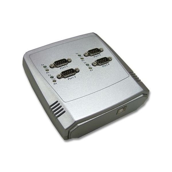 ラインアイ USB/シリアル変換器 4ポート USB-4COM 1式 64-5070-27（直送品）