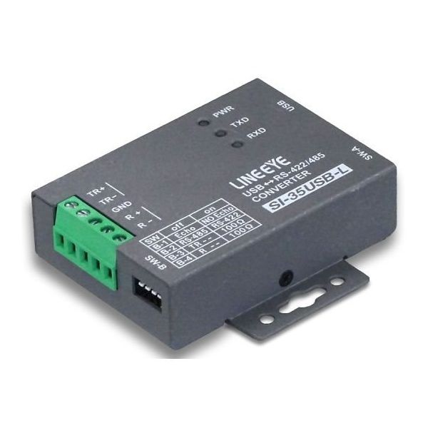 ラインアイ 小型インターフェースコンバータ USB<=>RSー422/485 壁掛タイプ SI-35USB-L 1式 64-5070-25（直送品）