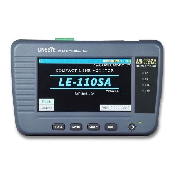 ラインアイ データラインモニター RSー232C、RSー422/485対応 LE-110SA 1式 64-5069-99（直送品）