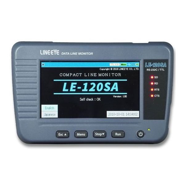 ラインアイ データラインモニター RSー232C、TTL(UART)対応 LE-120SA 1式 64-5070-01（直送品）