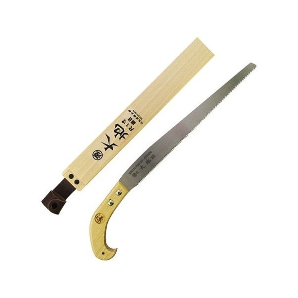 丸源鋸工場 大地 ピストル柄鋸(尺1寸 細目)ケース付 No.611 1個 63-5444-28（直送品）