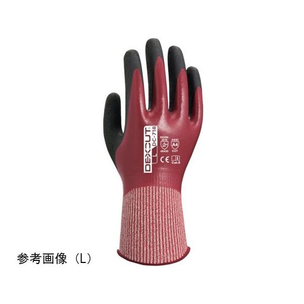 ウィード 耐切創手袋 DEXCUT DCー718 ニトリルバックコート LLサイズ DEDC718XL1P 1双 65-2514-20（直送品）