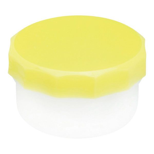 ケーエム化学 プラ壺(深型・未滅菌) 丸底タイプ 5.5mL 黄 100個入 33016 1箱(100個) 9-1414-06（直送品）