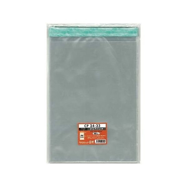 フロンティア CPP袋テープ付A4ワイド用 100枚 CP24-33 1パック(100枚) 65-0369-46（直送品）
