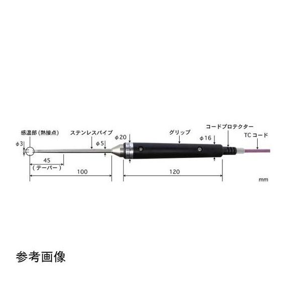 安立計器 突刺し形温度センサ BTシリーズ ー200~500°C 応答速度(秒):3 Eタイプ BT-92E-TC1-ASP 1本（直送品）