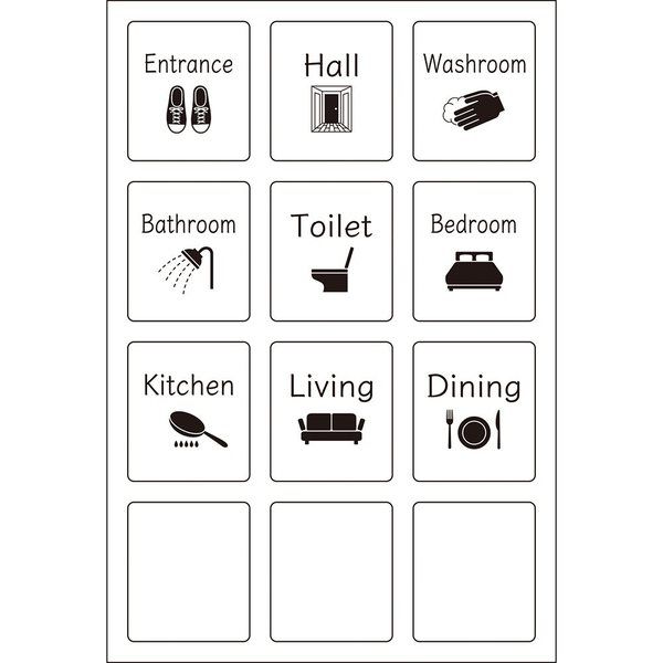 サンコーマーク工業 抗ウイルス スイッチステッカー 12枚付き DWS-551 1シート(12枚) 8-340-01（直送品）