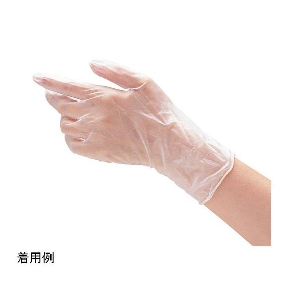 イマムラ esラボグローブビニール Mサイズ 100枚入 ES-04703-02 1箱(100枚) 67-4865-38（直送品）