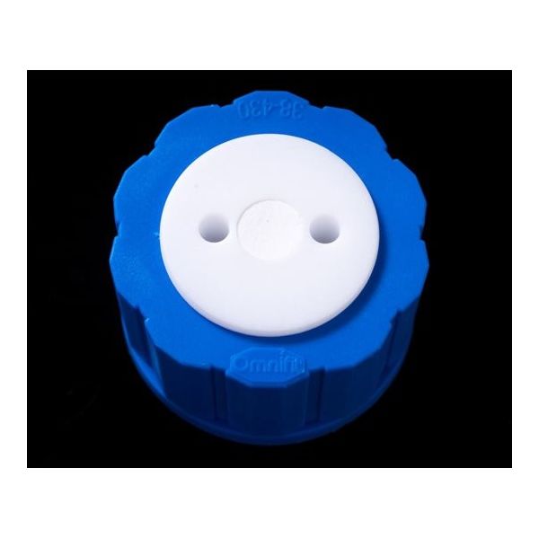 アイシス オムニフィット(R)ルアーポート付きGL38ガロン瓶ボトルキャップ 2ポート フィルター&チェックバルブ有 OMJ4312F 1個（直送品）