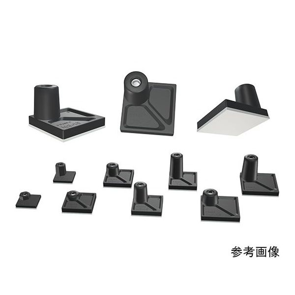 タカチ電機工業 ナット入り貼付スペーサー 100個入 AST2.5-10B-P 1セット(100個) 64-8091-14（直送品）