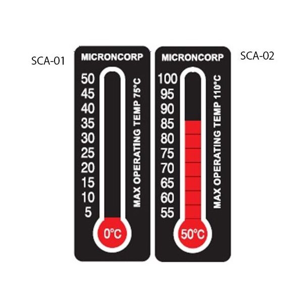 アイピー技研 可逆性温度計ラベル 50ー100°C 1ケース(10枚入) SCA-02 1ケース(10枚) 65-3676-06（直送品）