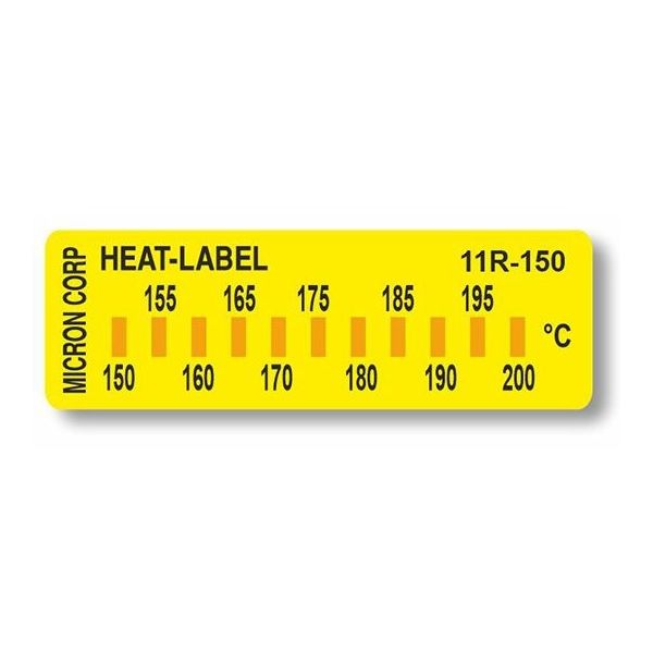 アイピー技研 ヒートラベル(不可逆性)11点表示 1ケース(10枚入) 11R-150 1ケース(10枚) 65-3676-09（直送品）