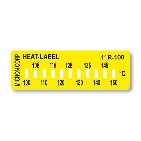 アイピー技研 ヒートラベル(不可逆性)11点表示 1ケース(10枚入) 11R-100 1ケース(10枚) 65-3676-08（直送品）