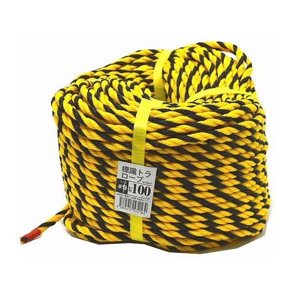 紺屋商事 標識トラロープ #9×100m 00720037 1巻 64-9607-94（直送品）